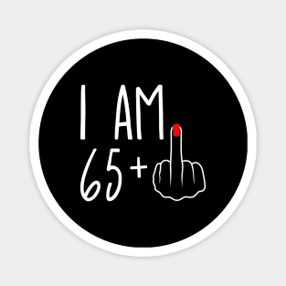 Vintage 66th Birthday I Am 65 Plus 1 Middle Finger Magnet